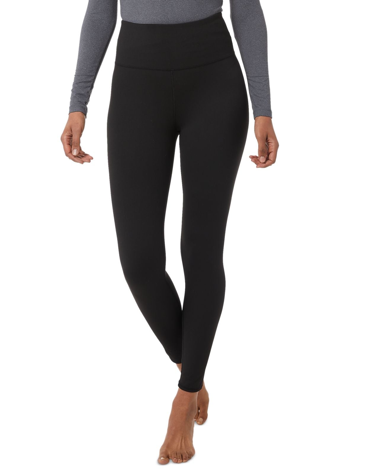 32 Degrees Women's Cozy Heat High Waisted Leggings Black Size Large