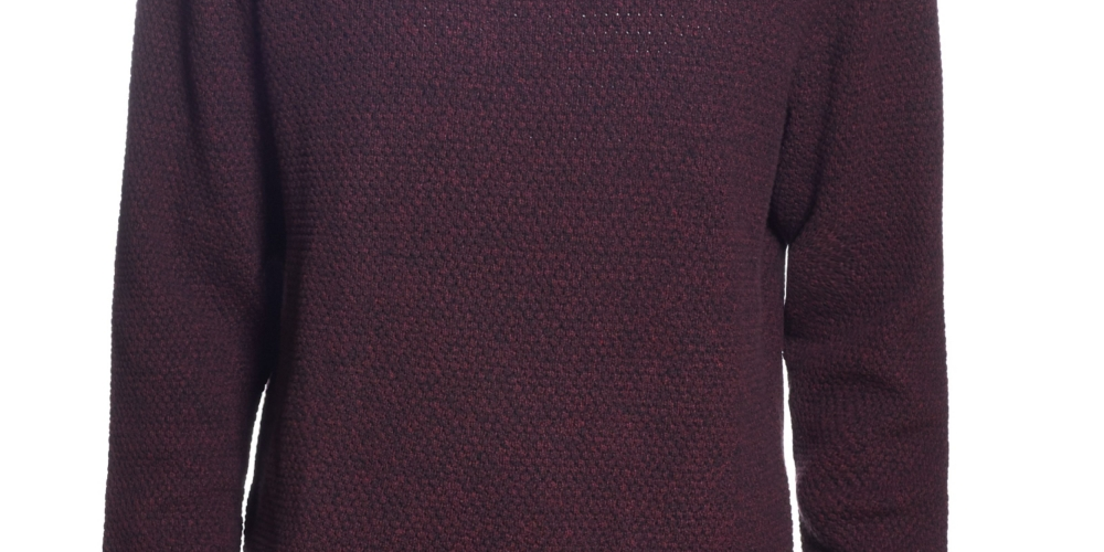 Weatherproof Vintage Men's Marl Crew Sweater Red Size L