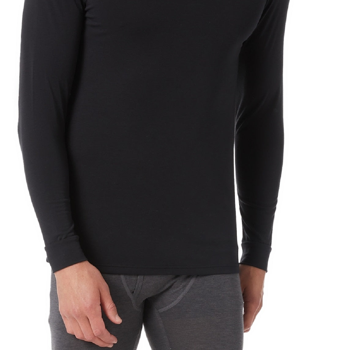 32 Degrees Men's Heat Crewneck Shirt Black Size Medium