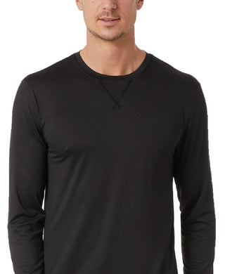 32 Degrees Men's Top Notch Long Sleeve T-Shirt Black Size Large