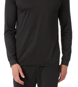 32 Degrees Men's Top Notch Long Sleeve T-Shirt Black Size Large