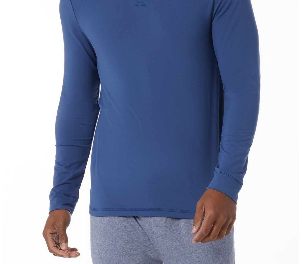 32 Degrees Men's Top Notch Long-Sleeve T-Shirt Blue Size X-Large