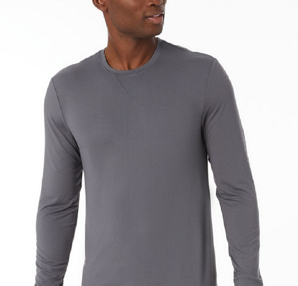 32 Degrees Men's Top Notch Long Sleeve Base Sleep Shirt Gray Size Large