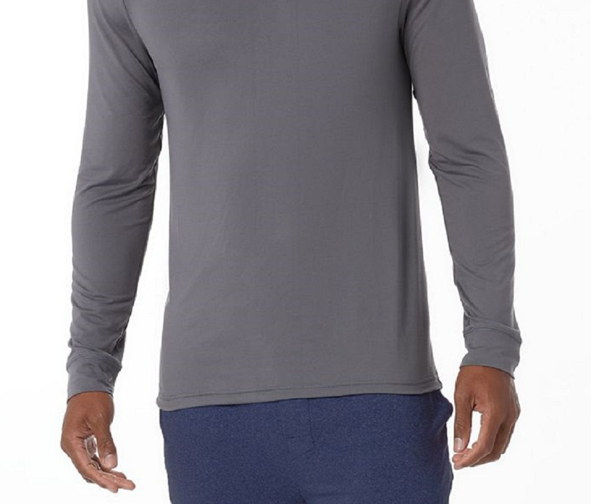 32 Degrees Men's Top Notch Long Sleeve Base Sleep Shirt Gray Size Large