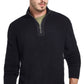 Weatherproof Vintage Men's Waffle Texture 1/4 Zip Sweater Black Size Medium