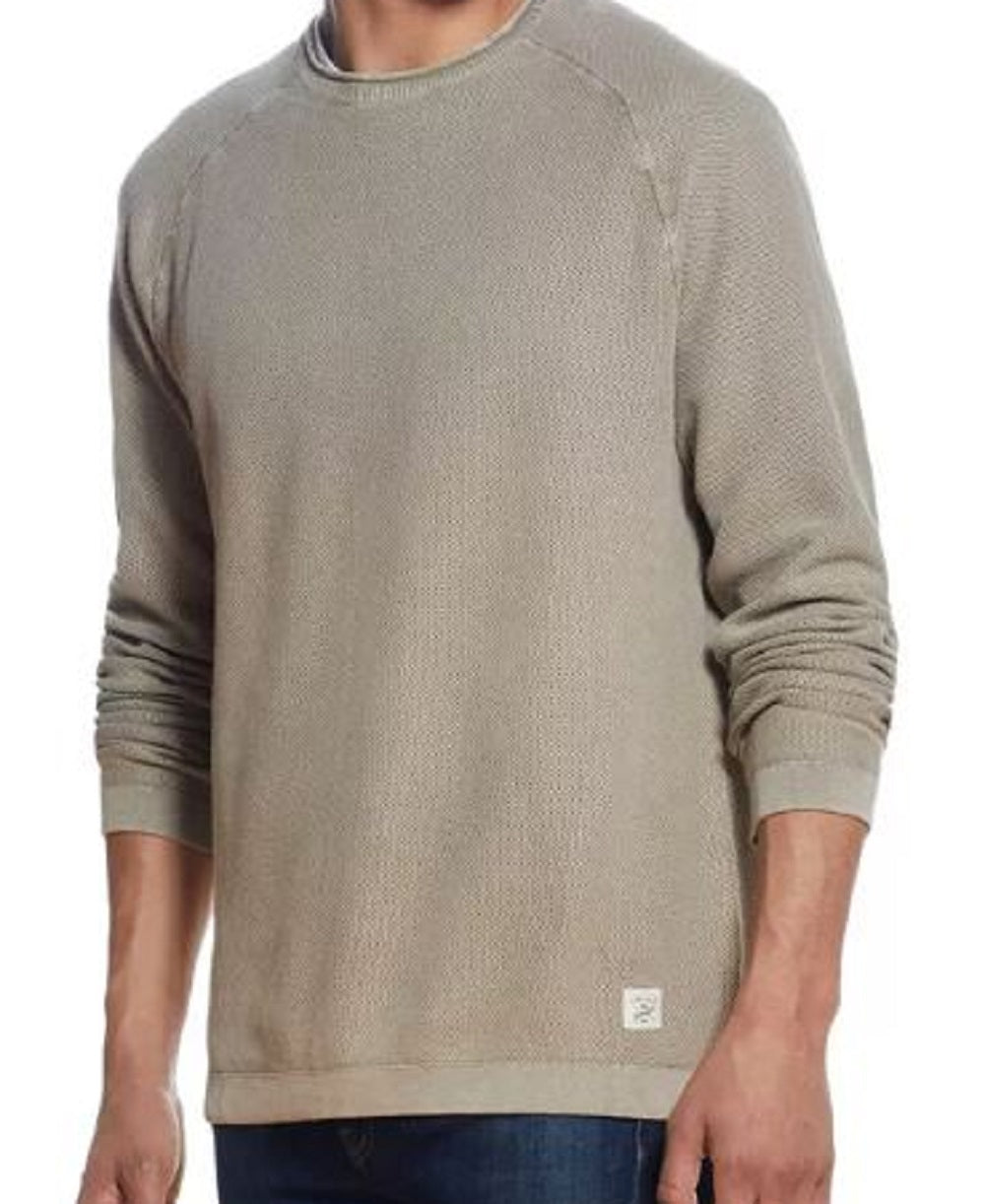Weatherproof Vintage Men's Stonewash Textured Sweater Brown Size X-Large