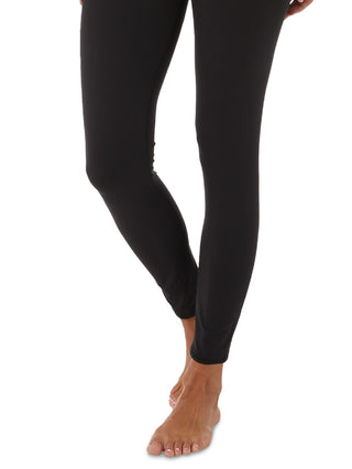 32 Degrees Women's Basic Pull On Full Length High Rise Leggings Black