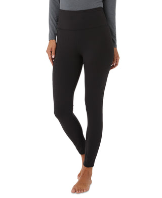 32 Degrees Women's Basic Pull On Full Length High Rise Leggings Black