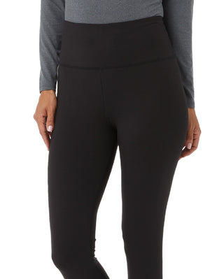 32 Degrees Women's Basic Pull On Full Length High Rise Leggings Black