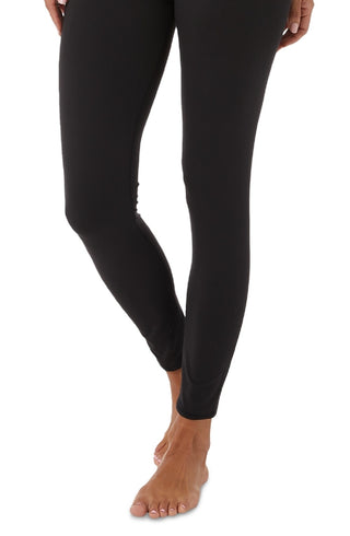 32 Degrees Women's Basic Pull On Full Length High Rise Leggings Black