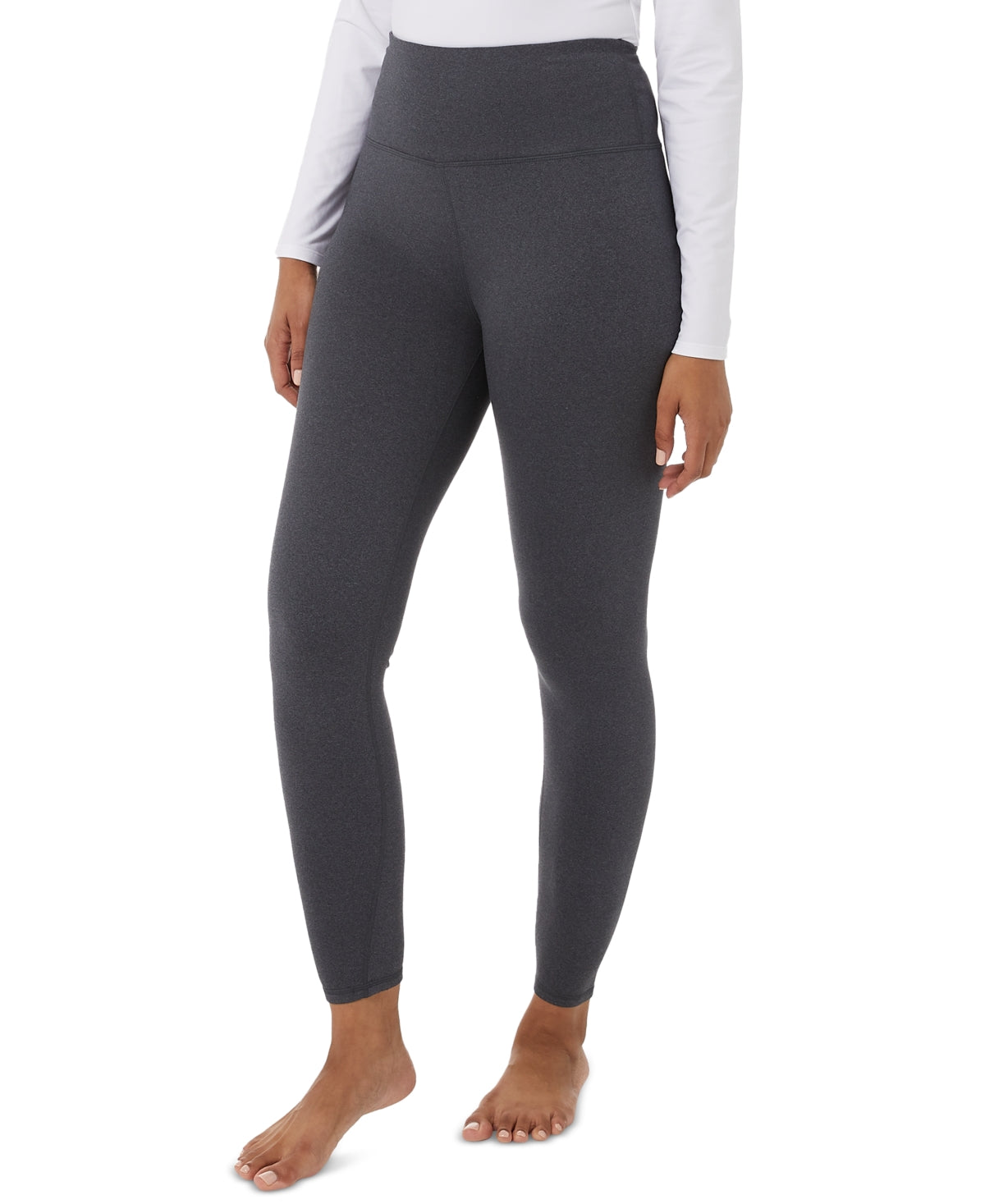32 Degrees Women's Fleece Lined Full Length Pull On Leggings Black Size X-Large