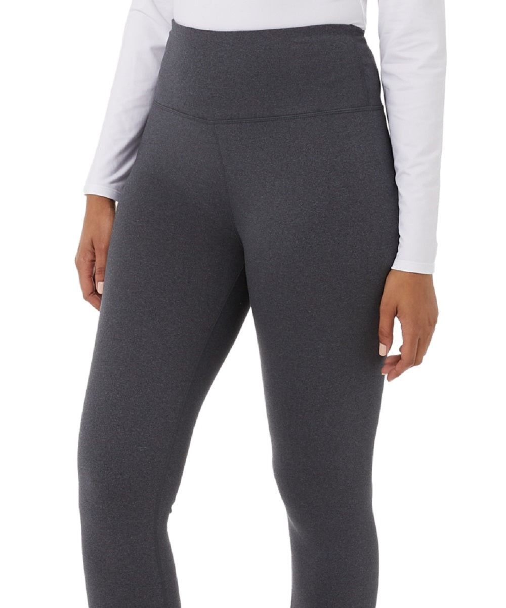 32 Degrees Women's Fleece Lined Full Length Pull On Leggings Black Size X-Large