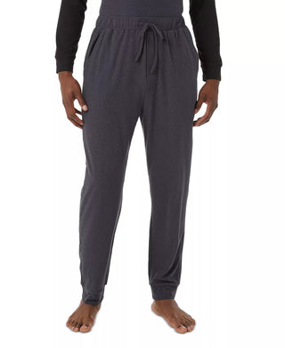32 Degrees Men's Plush Heat Pajama Pants Black Size Large