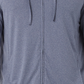 32 Degrees Men's Quick Dry Stretch Hooded Full Zip Sleep Jacket Blue