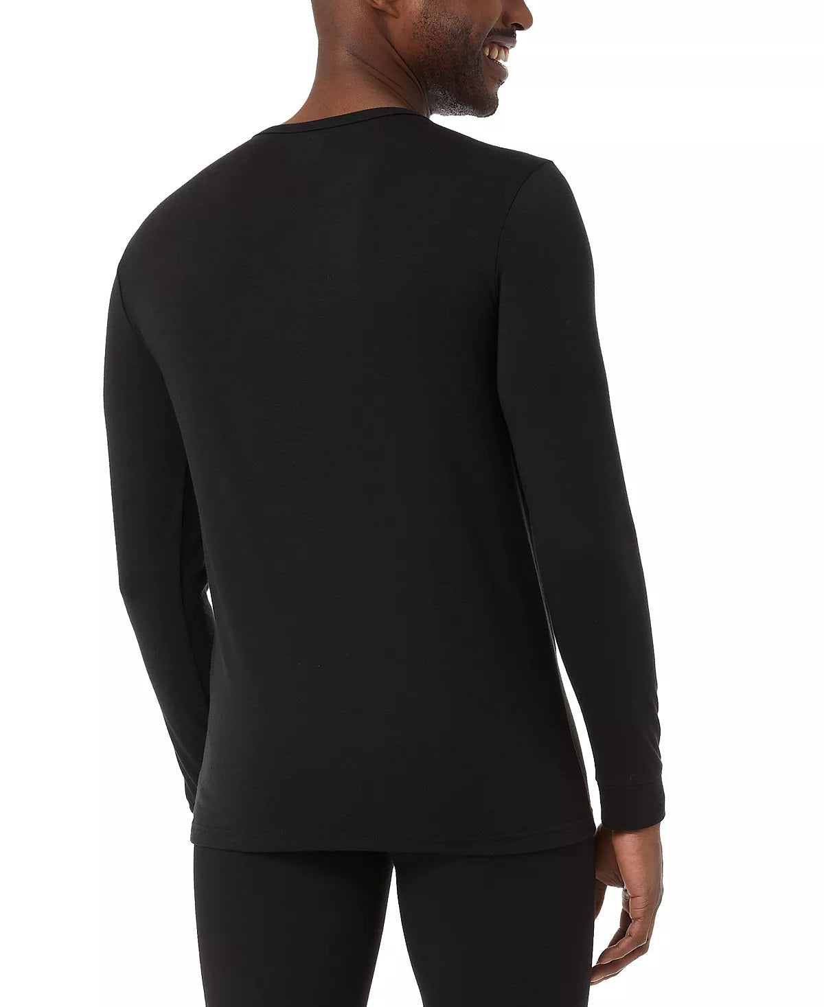 32 Degrees Men's Long Sleeve Thermal Shirt Black Size Small