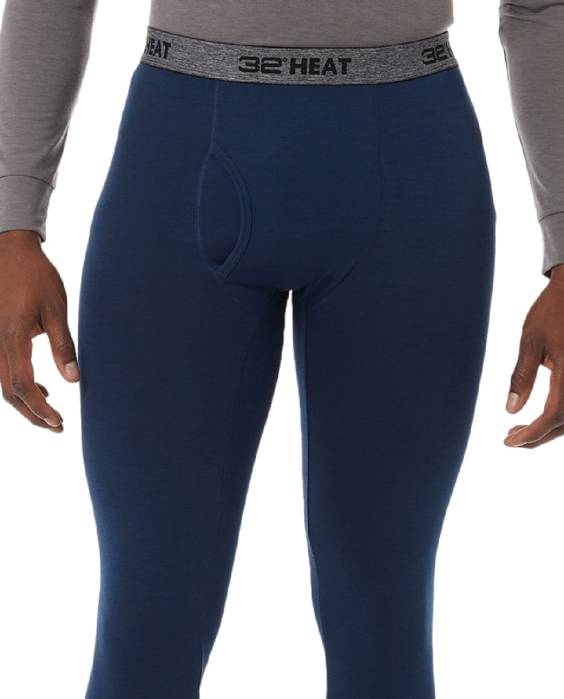 32 Degrees Men's Heat Plus Legging Blue Size Small
