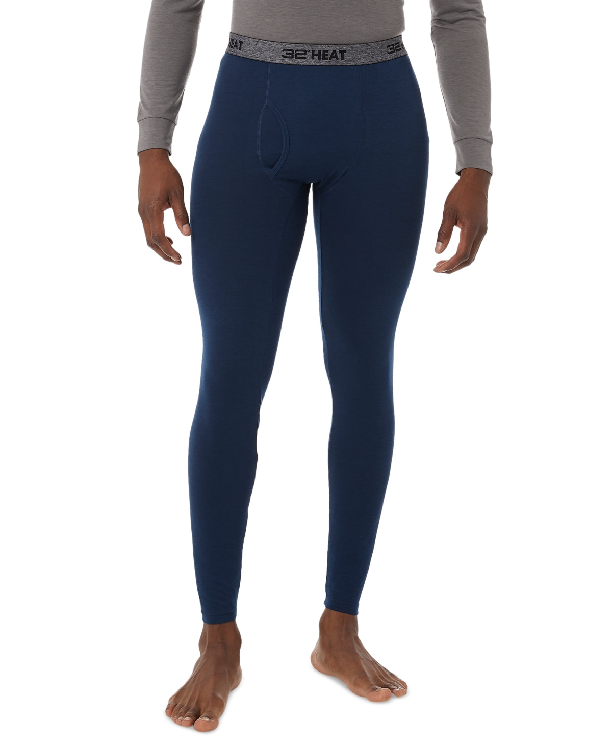 32 Degrees Men's Heat Plus Legging Blue Size Small