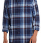 Weatherproof Vintage Men's Flannel Long Sleeves Shirt Blue Size X-Large