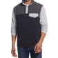 Weatherproof Vintage Men's Knit And Sherpa Mixed Pullover Gray Size Large