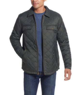 Weatherproof Vintage Men's Lightweight Quilted Jacket Green Size XXL