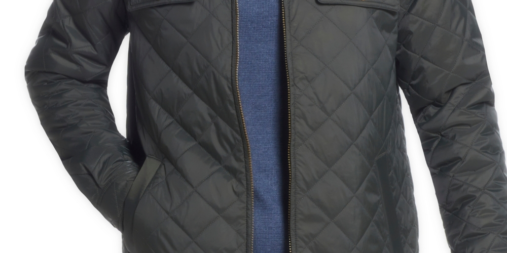Weatherproof Vintage Men's Lightweight Quilted Jacket Green Size XXL