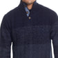Weatherproof Vintage Men's Buttoned Mock Neck Sweater Blue Size Large