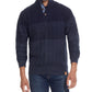 Weatherproof Vintage Men's Buttoned Mock Neck Sweater Blue Size X-Large