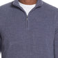 Weatherproof Vintage Men's Soft Touch Waffle Quarter Zip Sweater Blue Size XX-Large