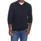 Weatherproof Vintage Men's Cotton Cashmere V Neck Sweater Black Size Large