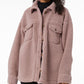 32 Degrees Women's Sherpa Shirt Jacket Brown Size Medium