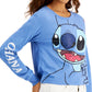 Disney Junior's Stitch Graphic Print T-Shirt Blue Size Medium