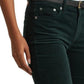 Ralph Lauren Women's Cotton Blend Corduroy Pocketed Zippered Wear To Work Straight Leg Jeans Green Size 16