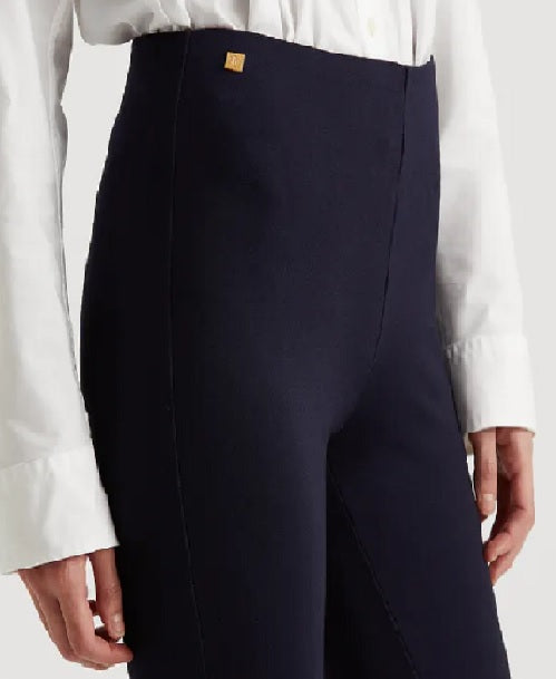 Ralph Lauren Women's Ponte Jodhpur Skinny Pants Blue Size XL