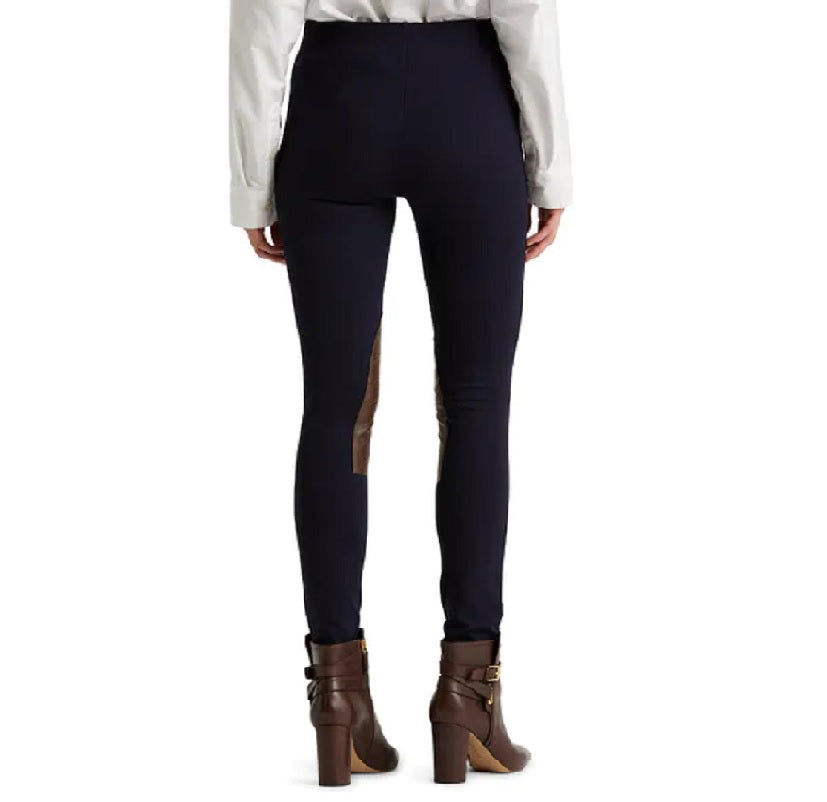 Ralph Lauren Women's Ponte Jodhpur Skinny Pants Blue Size XL