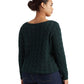 Ralph Lauren Women's Cable Knit Boatneck Sweater Green Size 3X