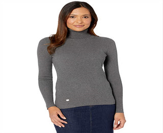Ralph Lauren Women's Turtleneck Sweater Gray Size Medium