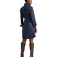 Ralph Lauren Women's Jameika Denim Long Sleeve Button Down Collar Dress Blue Size Small