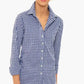 Ralph Lauren Women's Easy Care Gingham Cotton Shirt Blue Size Large
