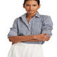 Ralph Lauren Women's Easy Care Gingham Cotton Shirt Blue Size X-Large