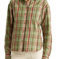 Ralph Lauren Women's Plaid Cotton Twill Shirt Green Size Large