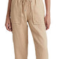 Ralph Lauren Women's Linen Ankle Pants Brown Size 8