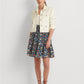 Ralph Lauren Women's Floral Cotton Voile Skirt Blue Size 4