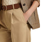 Ralph Lauren Women's Pleated Crepe Ankle Pants Brown Size 12