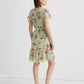 Ralph Lauren Women's Floral Crinkled Georgette Dress Green Size 14