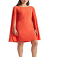 Ralph Lauren Women's Cape Georgette Cocktail Dress Orange Size 6