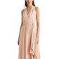 Ralph Lauren Women's Georgette Halter Dress Pink Size 12
