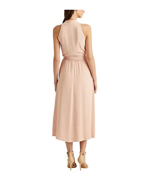 Ralph Lauren Women's Georgette Halter Dress Pink Size 12