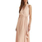 Ralph Lauren Women's Georgette Halter Dress Pink Size 14