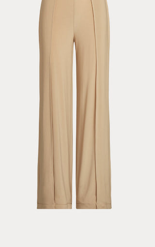 Ralph Lauren Women's Buckle Trim Jersey Jumpsuit Brown Size 16