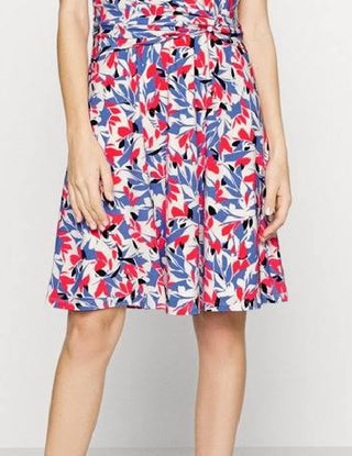 Ralph Lauren Women's Floral Jersey Dress White Size 8